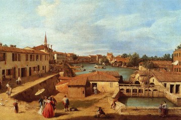 古典的なヴェネツィア Painting - ドーロ・オン・ザ・ブレンタ・カナレット・ヴェネツィア